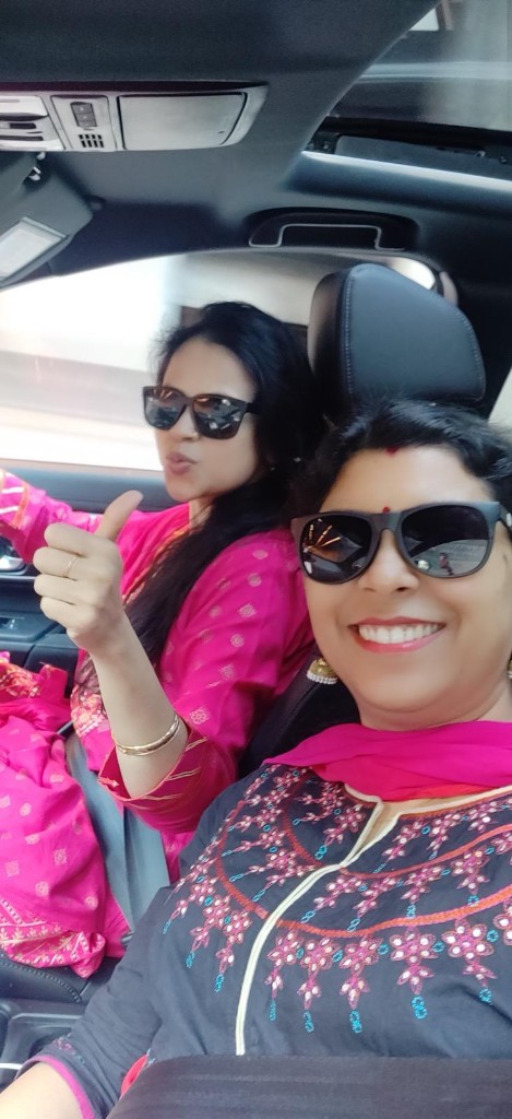 Ritupriya Mitra traveling with family in India